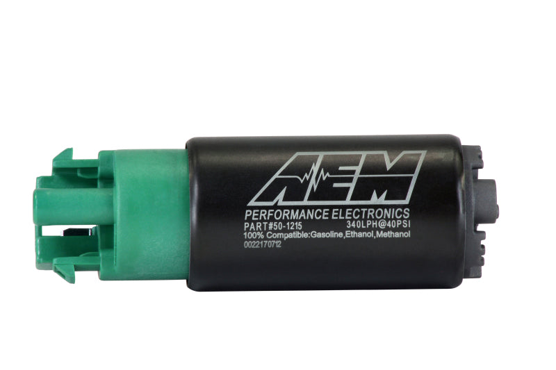 Kit de pompe à carburant AEM 340LPH 65 mm avec crochets de montage - Compatible éthanol