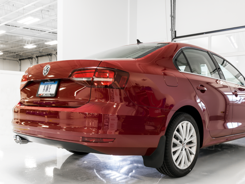 AWE Tuning 09-14 Volkswagen Jetta Mk6 1.4T Track Edition Échappement - Chrome Silver Tips