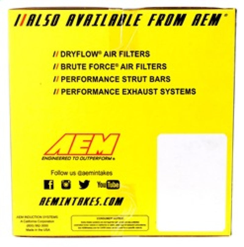 AEM 2017 Honda Pilot V6-3.5LF/I Prise d'air froid gris métallisé