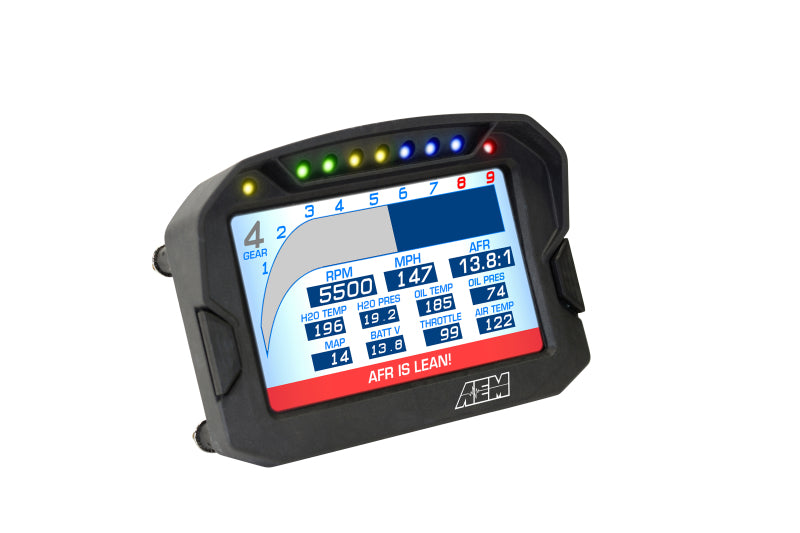 Écran de tableau de bord numérique AEM CD-5G Carbon avec GPS et antenne internes 10 Hz
