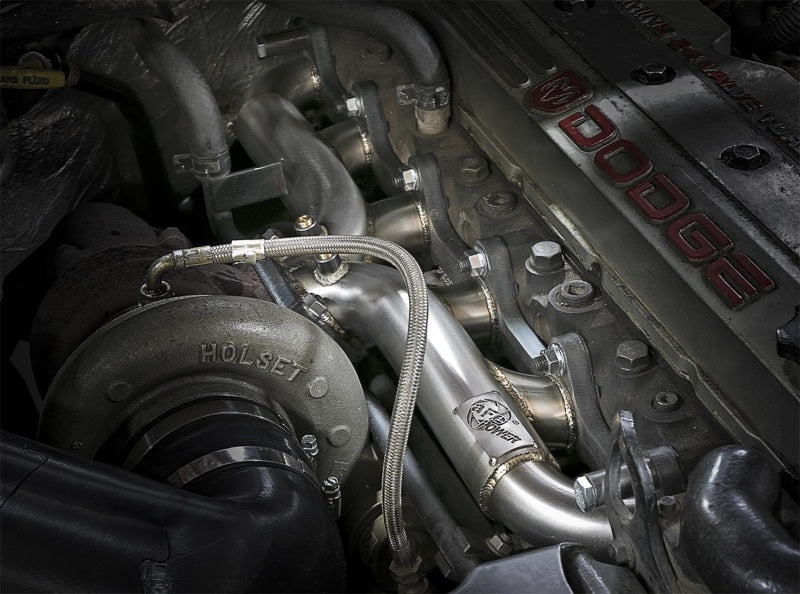 aFe Twisted Steel Header Turbo Collecteur (T3) 98.5-02 Dodge Diesel Trucks L6 5.9L (td)