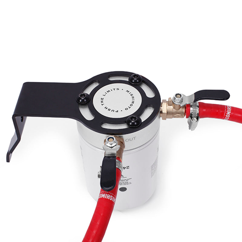 Kit de filtration de liquide de refroidissement Mishimoto 03-07 Ford 6.0L Powerstroke - Rouge