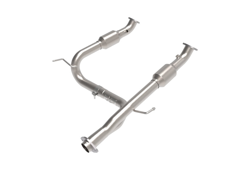 aFe Toyota Tacoma 05-15 V6-4.0L Tuyau en Y en acier torsadé avec chat