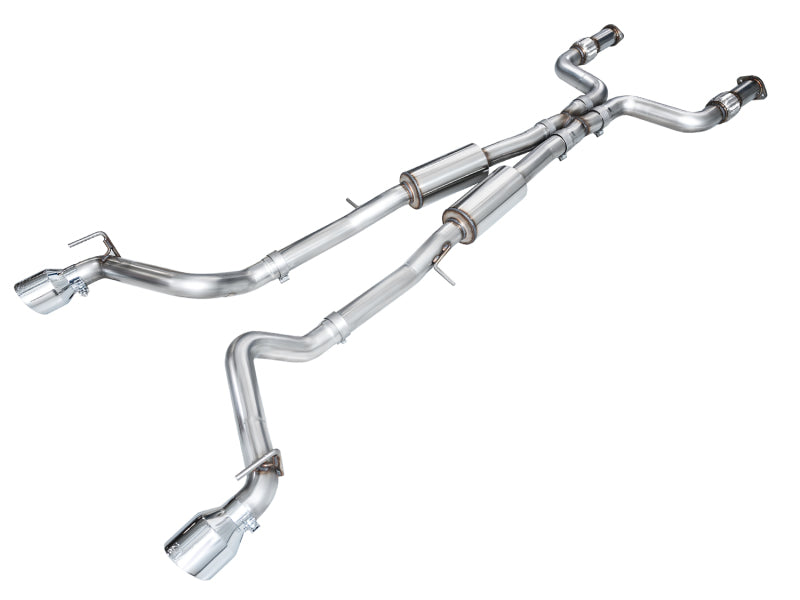 Système d'échappement Cat-Back AWE Tuning 2023 Nissan Z RZ34 RWD Track Edition avec embouts chromés argentés