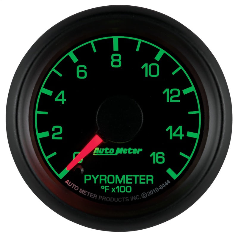 Autometer Factory Match Ford 52,4 mm Balayage complet Électronique 0-1600 Deg F EGT/Pyromètre Jauge