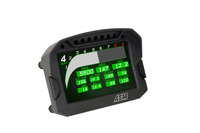 Écran de tableau de bord numérique AEM CD-5G Carbon avec GPS et antenne internes 10 Hz