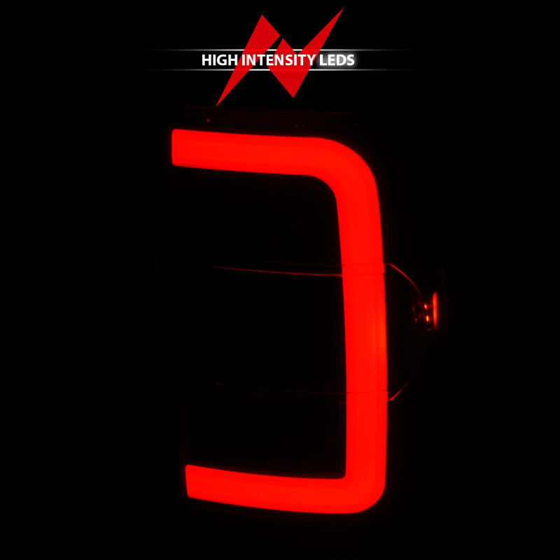 ANZO 2001-2011 Ford Ranger Feux arrière LED avec barre lumineuse Boîtier noir Lentille transparente