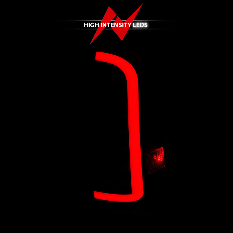 ANZO 05-15 Toyota Tacoma Feux arrière LED complets avec barre lumineuse séquentielle boîtier noir lentille transparente