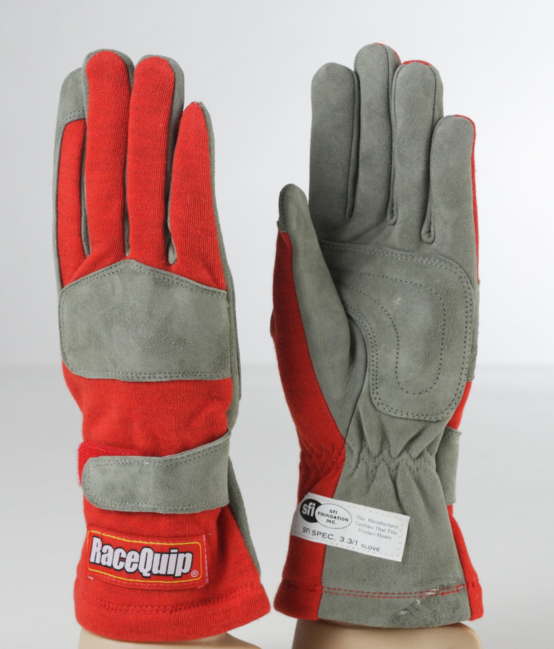 1-LYR SFI-1 GLOVE MED RED