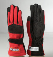 2-LYR SFI-5 GLOVE SML RED