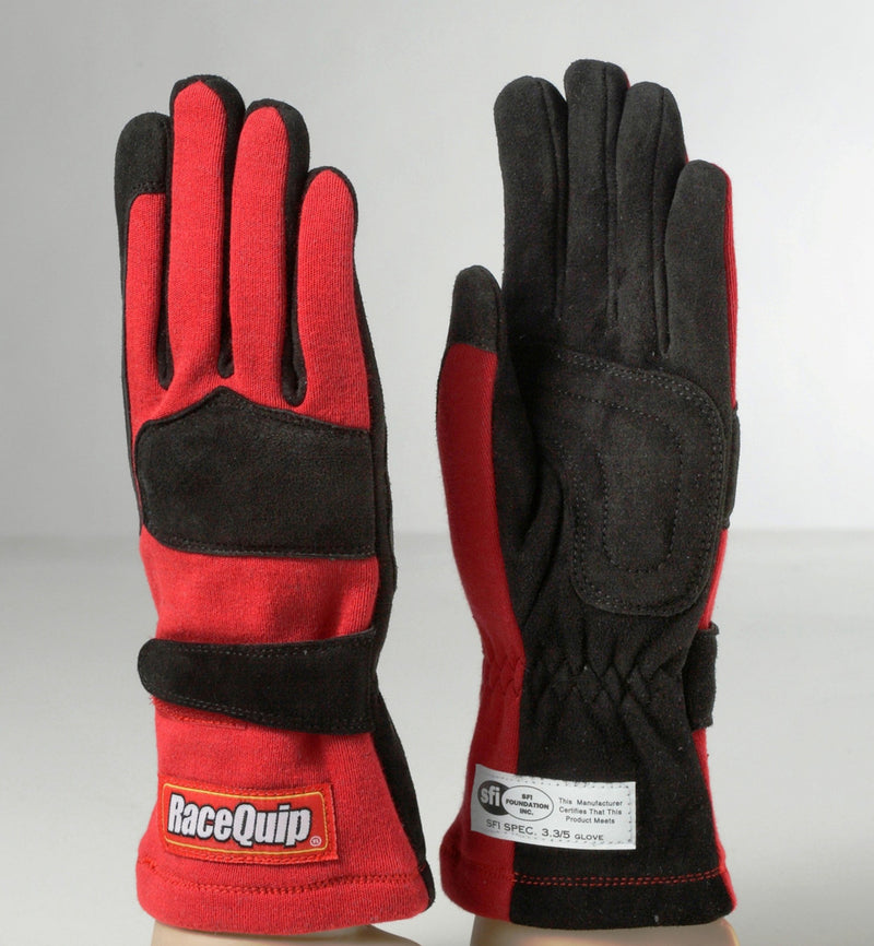 2-LYR SFI-5 GLOVE SML RED