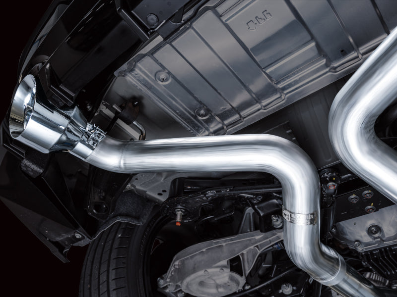 Système d'échappement Cat-Back AWE Tuning 2023 Nissan Z RZ34 RWD Track Edition avec embouts chromés argentés