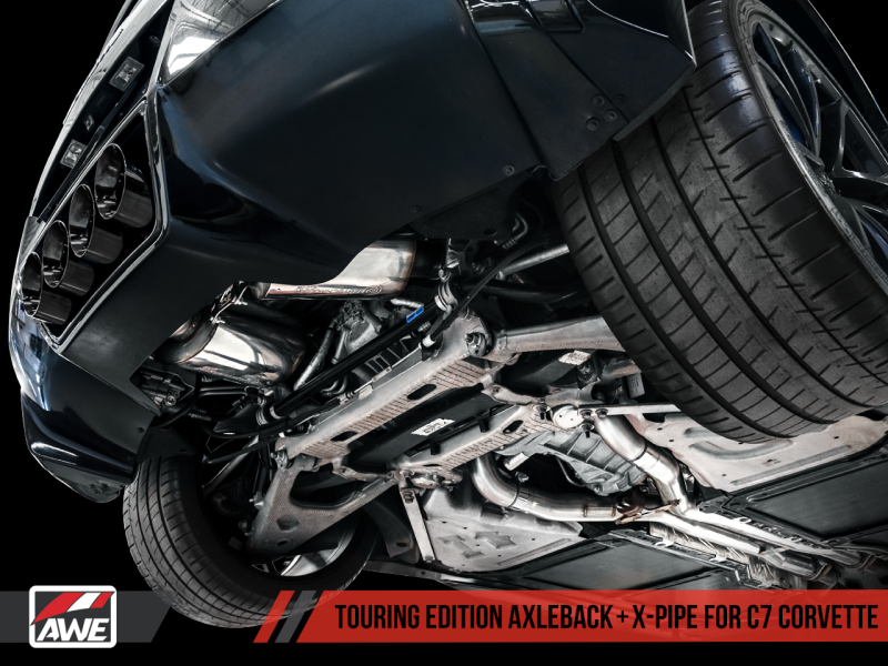 AWE Tuning 14-19 Chevy Corvette C7 Z06/ZR1 (sans AFM) Édition Touring Échappement arrière avec embouts chromés