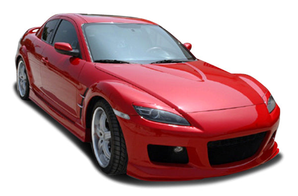 KBD Mazda RX8 2004-2008 MS Style 2 Piece Polyurethane Side Skirts