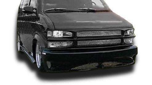KBD Chevrolet Astro 1995-2004 (GMC Safari Van 1995-2004) Hollywood Style 1 Piece Polyurethane Front Bumper
