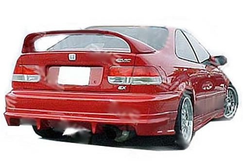 KBD Honda Civic 2DR / 4DR 1996-2000 Fields Style 1 Piece Polyurethane Rear Bumper