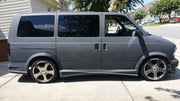 KBD Chevrolet Astro 1995-2004 (GMC Safari Van 1995-2004) Hollywood Style 2 Piece Polyurethane Side Skirts