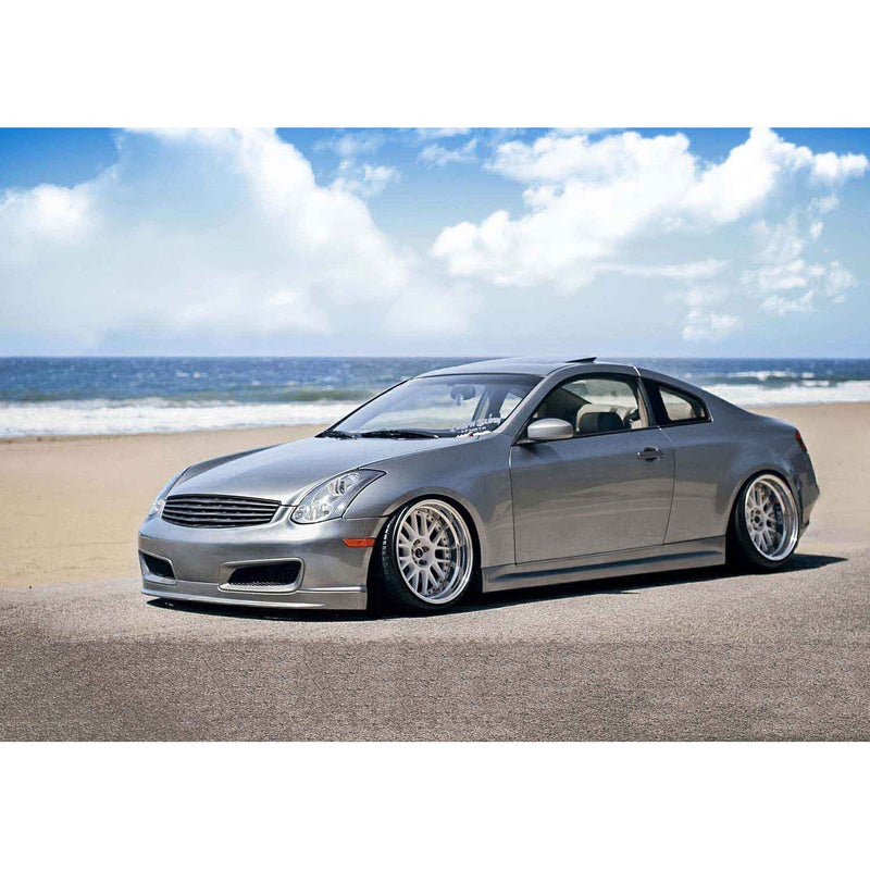 KBD Infiniti G35 2DR Coupe 2003-2007 ING Style 2 Piece Polyurethane Side Skirts