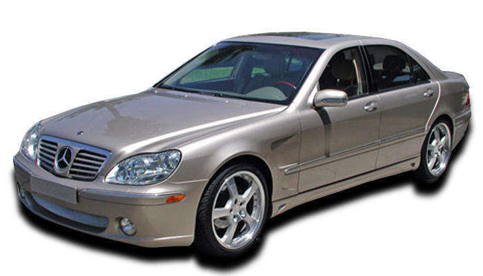 KBD Mercedes S Class W220 2000-2002 LRS Style 1 Piece Polyurethane Front Bumper