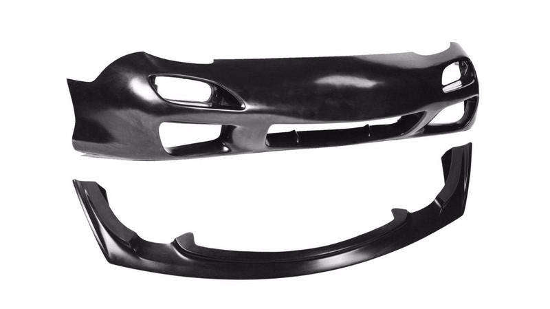KBD Mazda RX7 1993-1997 99 Spec Polyurethane 2 Piece Front Bumper & AutoX Front Lip 