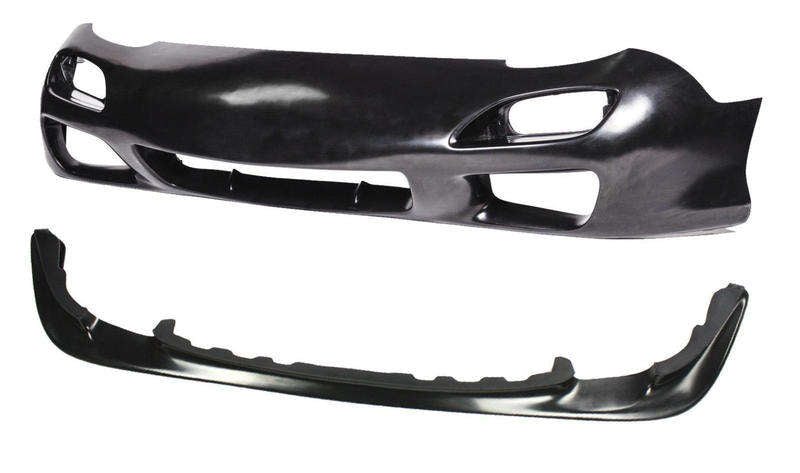 KBD Mazda RX7 1993-1997 99 Spec Polyurethane 2 Piece Front Bumper & JDM Front Lip 
