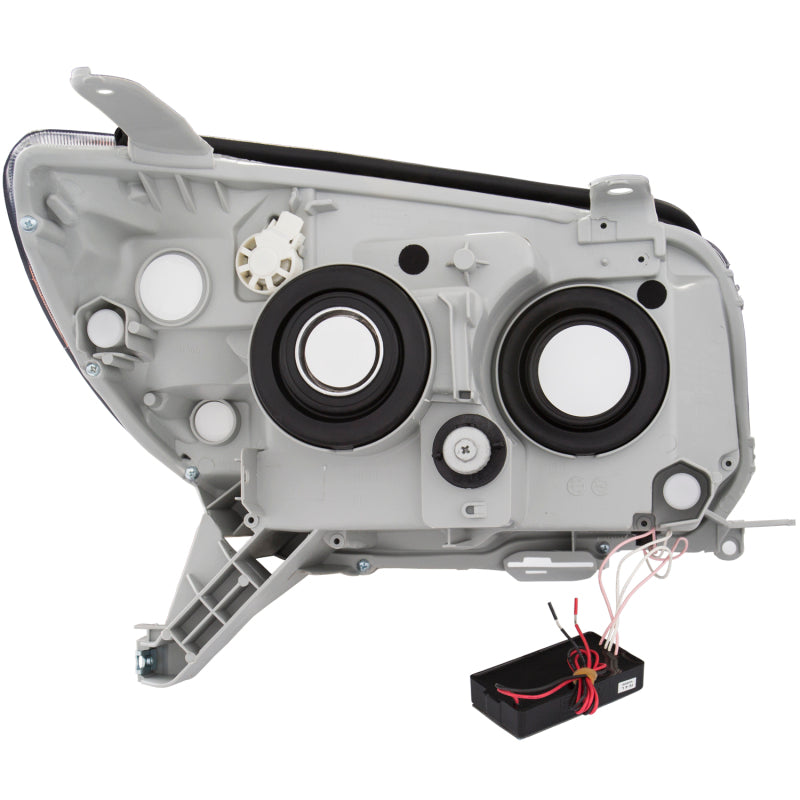 Phares de projecteur ANZO 2006-2009 Toyota 4Runner avec halo chromé