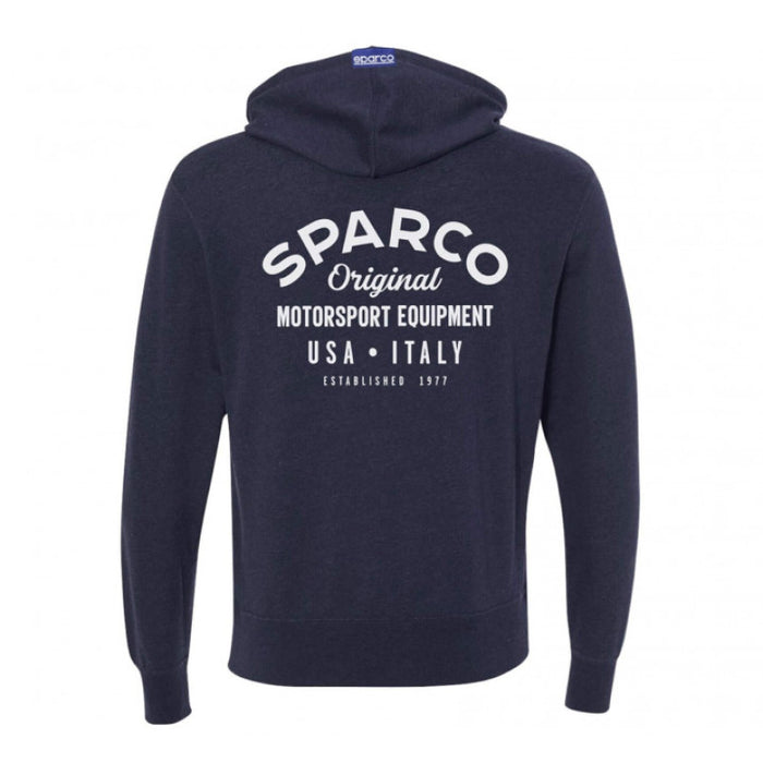 Sparco Sweatshirt ZIP Garage NVY - Medium
