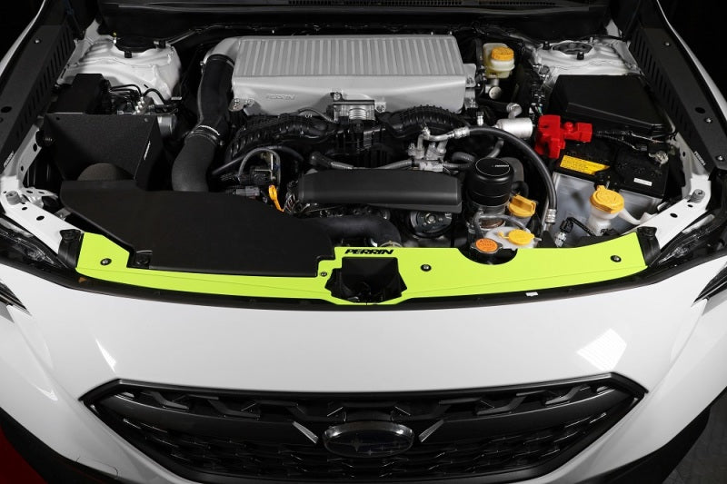 Cache de radiateur PERRIN 22-26 Subaru WRX - Jaune fluo