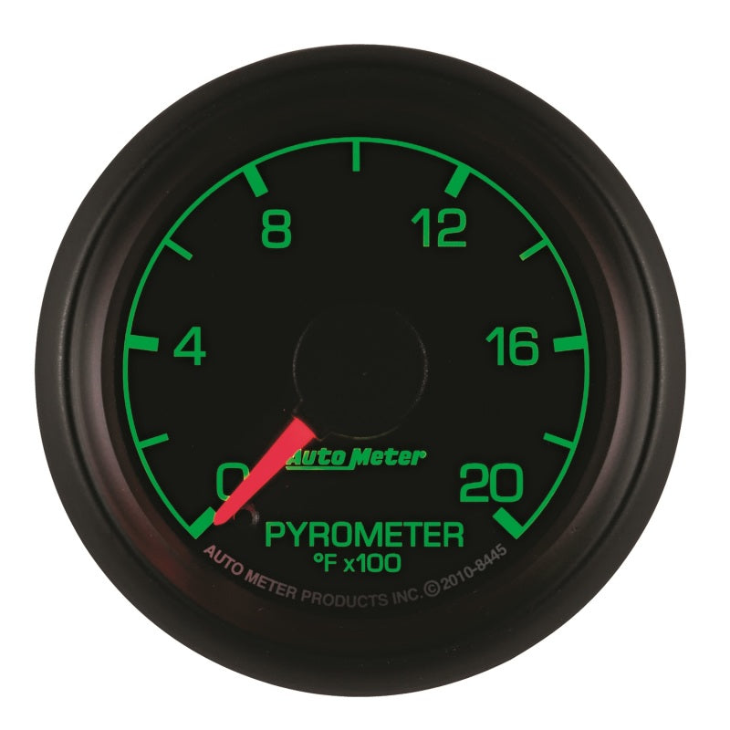 Autometer Factory Match Ford 52,4 mm Balayage complet Électronique 0-2000 Deg F EGT/Pyromètre Jauge