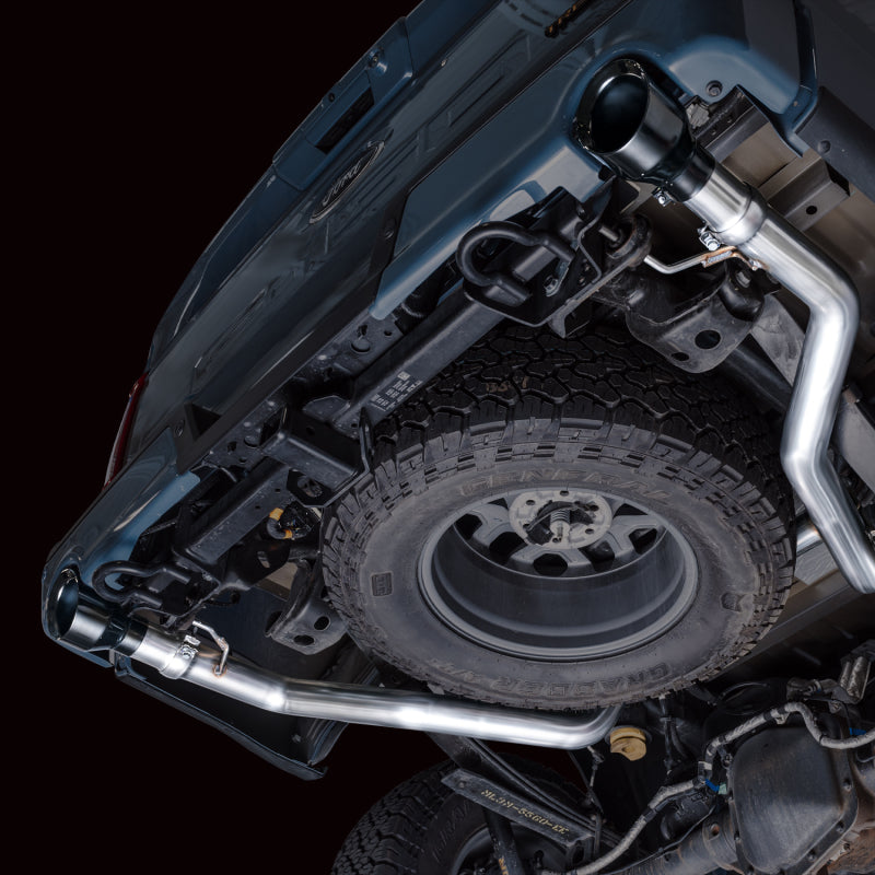 AWE Tuning Ford F-150 Tremor 2021+ (avec découpes de pare-chocs) Échappement Catback non résonant 0FG - Embouts noirs diamant
