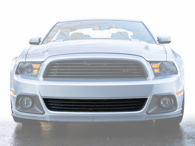 ROUSH 2013-2014 Ford Mustang 3.7L/5.0L Noir Kit de calandre inférieure
