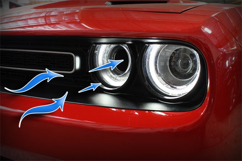 aFe Momentum GT Prise d'air dynamique en fibre de carbone 15-18 Dodge Challenger V6-3.6L/V8-5.7L/6.4L HEMI