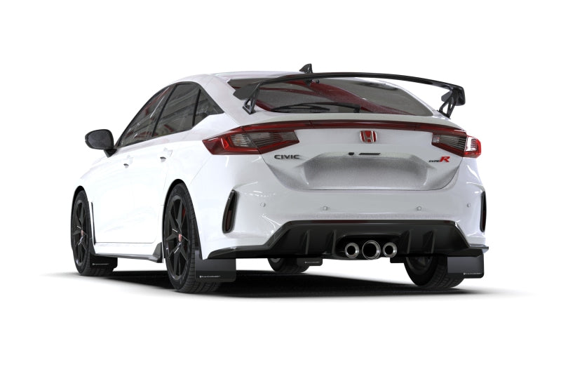 Rally Armor 23-26 Honda Civic Type R Bavettes Noires Logo Bleu Clair