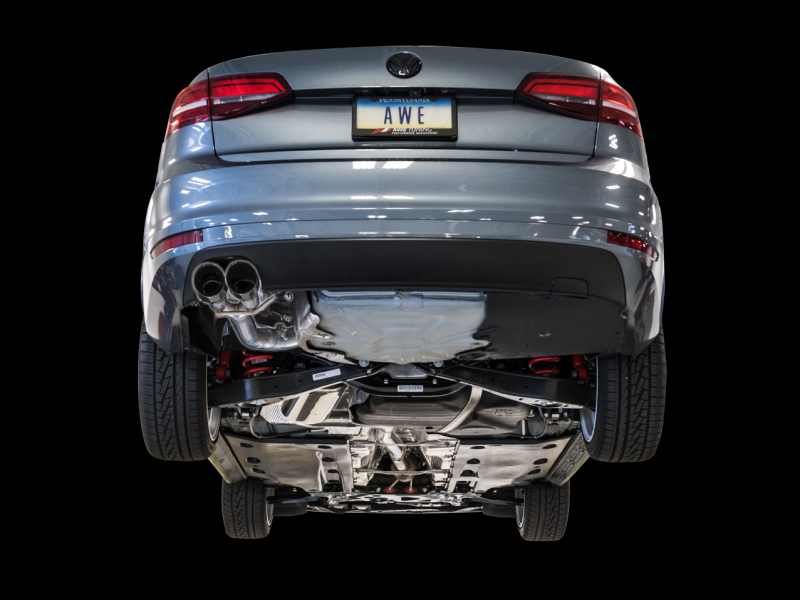 AWE Tuning 09-14 Volkswagen Jetta Mk6 1.4T Track Edition Échappement - Chrome Silver Tips