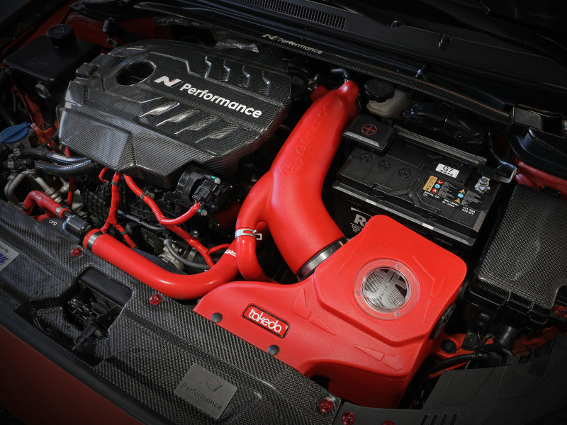 AFE Takeda 19-20 Hyundai Veloster N 2.0L (t) Système d'admission d'air froid Momentum avec filtre Pro DRY S