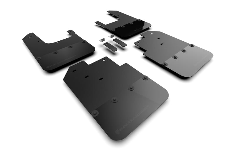 Rally Armor 16-22 Toyota Tacoma Garde-boue noir avec logo noir métallique