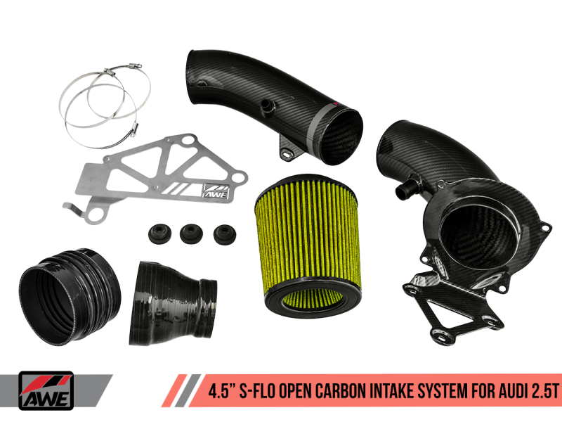Admission en fibre de carbone ouverte AWE Tuning Audi RS3 / TT RS S-FLO