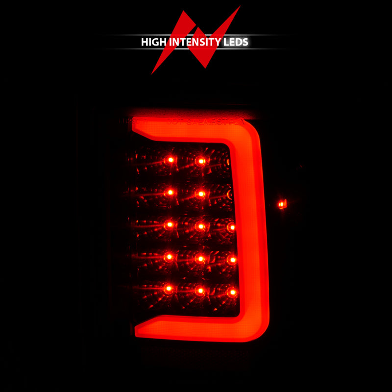 ANZO 1993-1997 Ford Ranger LED feux arrière avec barre lumineuse boîtier noir lentille transparente