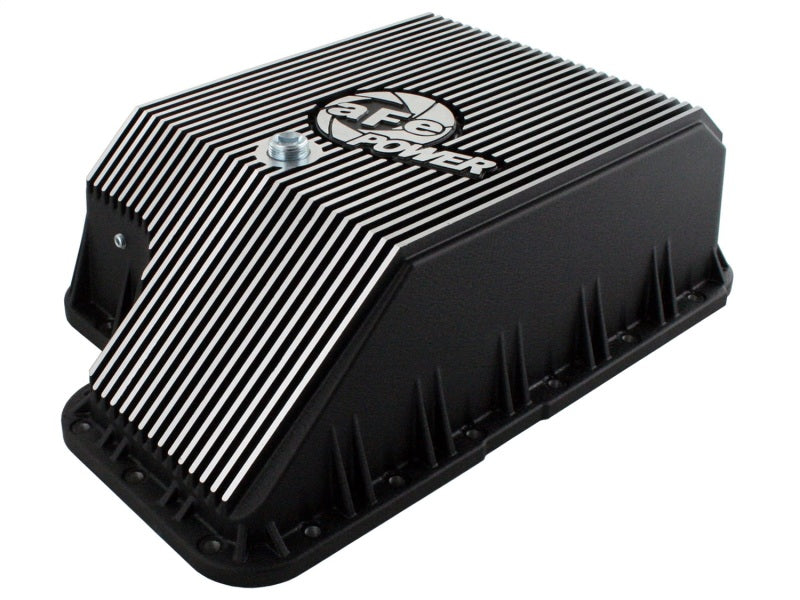 afe Transmission Pan (noir); Camions diesel Ford 03-10 V8-6.0/6.4L (td)