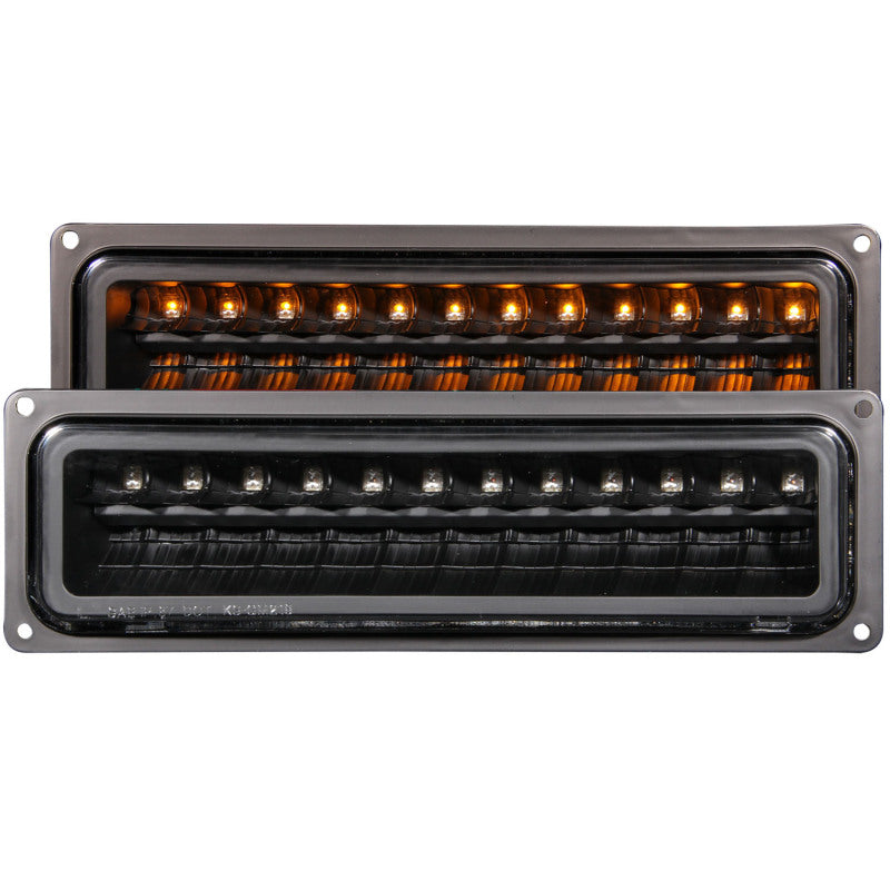 ANZO 1988-1998 Chevrolet C1500 LED Feux de stationnement Noir
