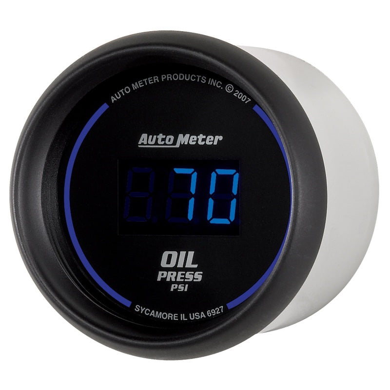 Jauge de pression d'huile Autometer Cobalt Digital 52,4 mm Noir 0-100 psi