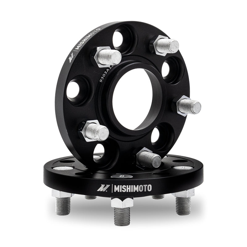 Entretoises de roue Mishimoto 5x114.3 15mm Alésage 56.1 M12 - Noir