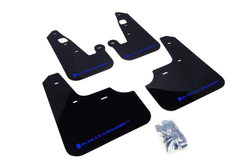 Rally Armor 07-17 Mitsubishi Lancer Garde-boue UR noir avec logo bleu