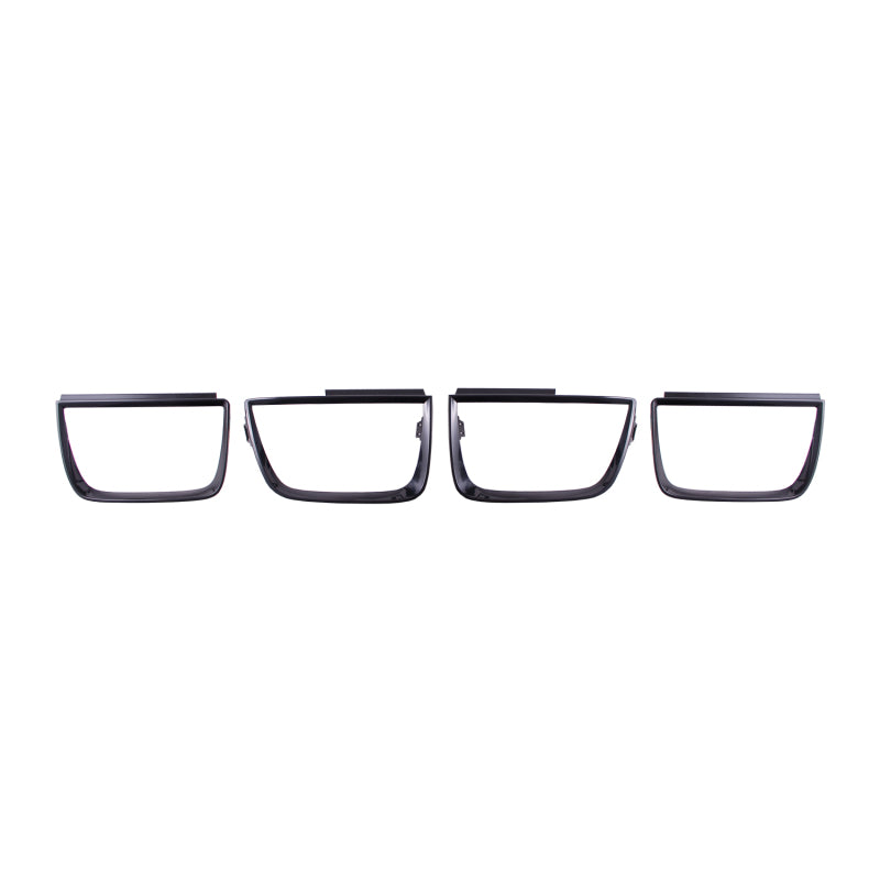 ANZO 2010-2013 Chevrolet Camaro Cadres de feux arrière – 4 pièces Noir brillant