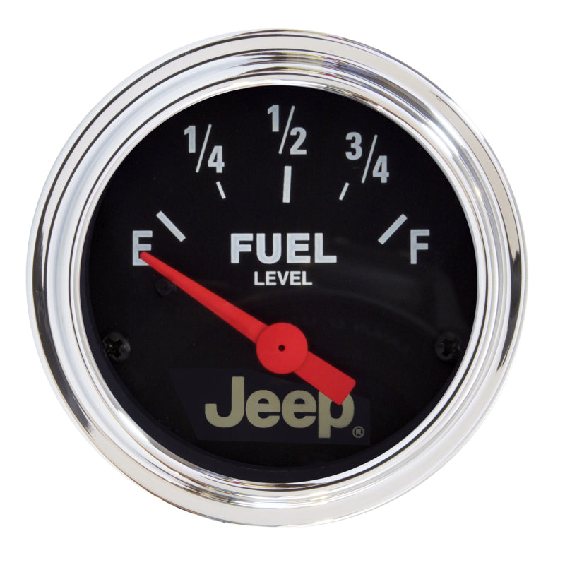 Autometer Jeep 52 mm 73 OHMS Vide/8-12 OHMS Jauge de niveau de carburant électronique à balayage court