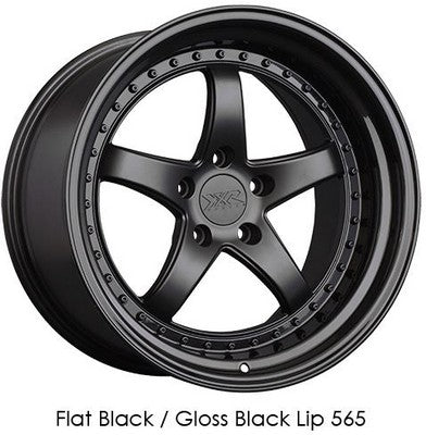 XXR 565 Flat Black / Gloss Black Lip