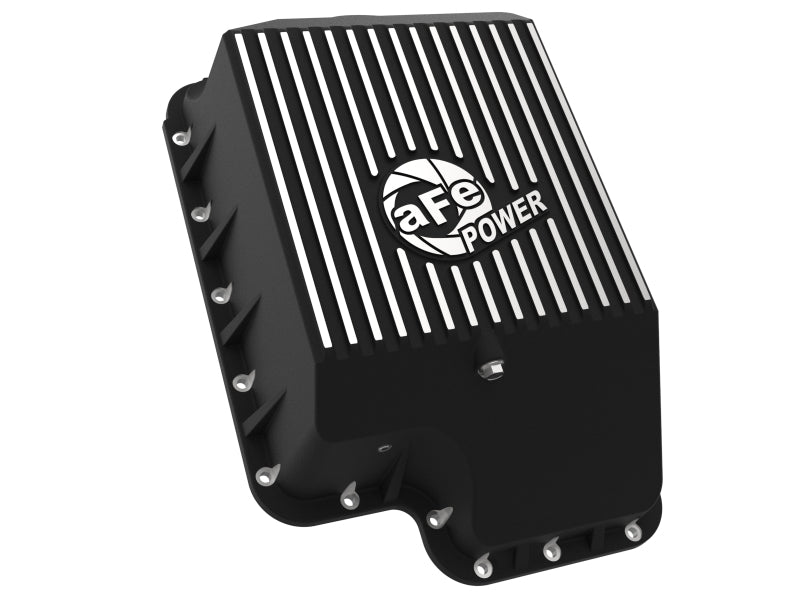 afe Transmission Pan (noir); Camions diesel Ford 03-10 V8-6.0/6.4L (td)