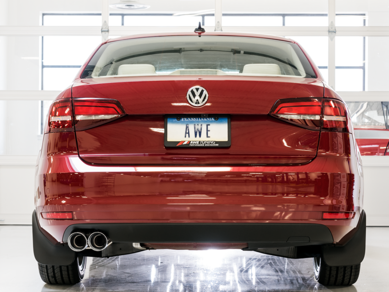 AWE Tuning 09-14 Volkswagen Jetta Mk6 1.4T Track Edition Échappement - Chrome Silver Tips