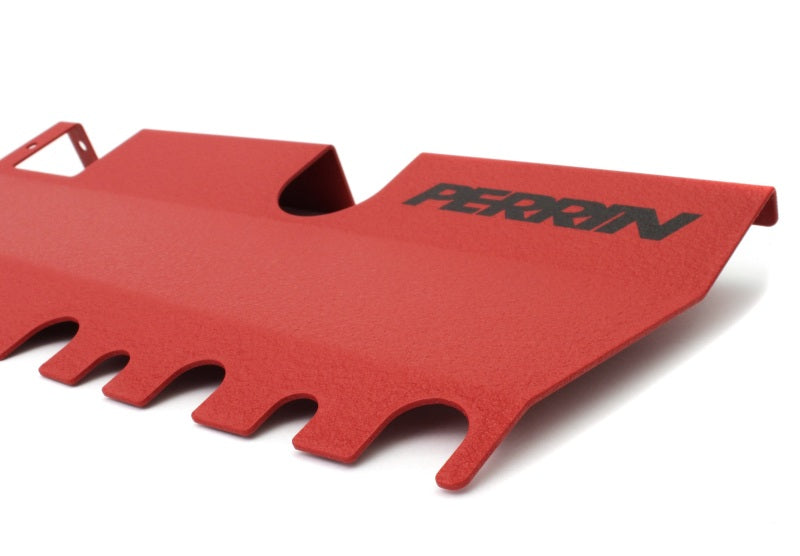 Plaque de recouvrement de radiateur PERRIN pour Subaru WRX/STI 15-21 (avec écope d'admission OEM) - Rouge