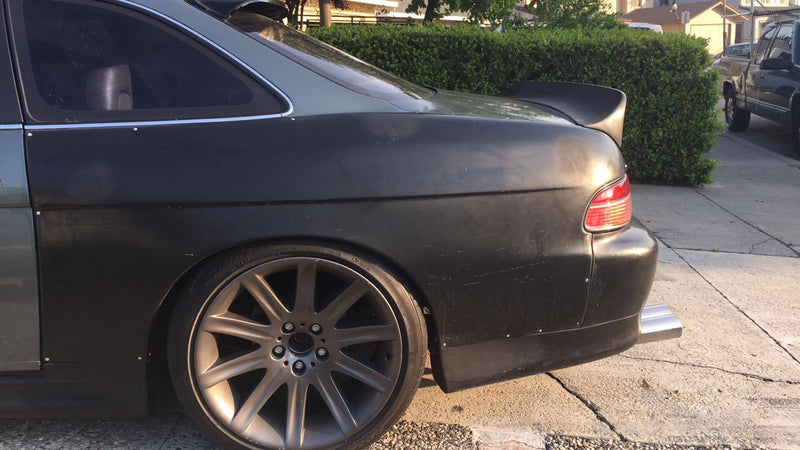 KBD Lexus SC SC300 SC400 1992-2000 KBD Style 4 Piece Polyurethane 50mm Rear Over Fenders (with Gas Cap Extensions)